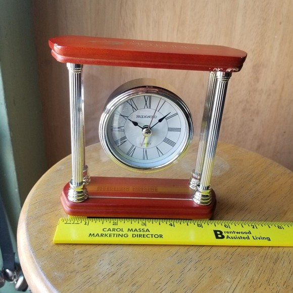 Brookwood Quartz Alarm Analog Clock Carriage Style Methodist Hospital Promo - Picture 7 of 12